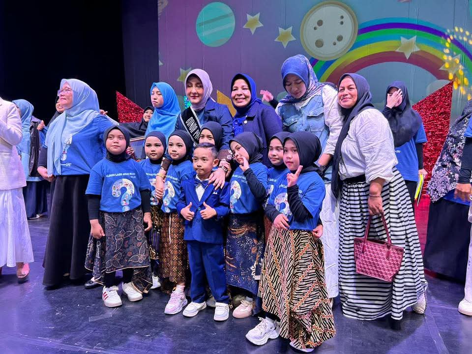 Suasana peluncuran album ke dua anak PAUD